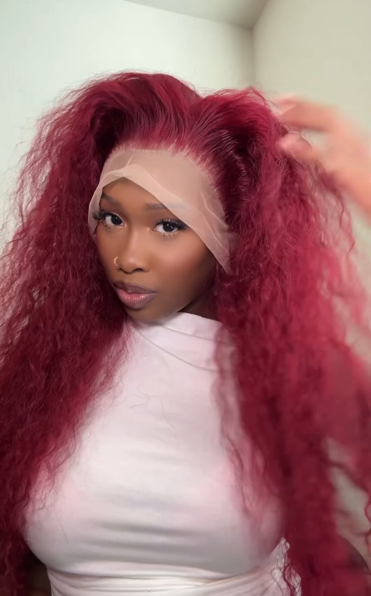 13x6 26inch deep wave colored wig